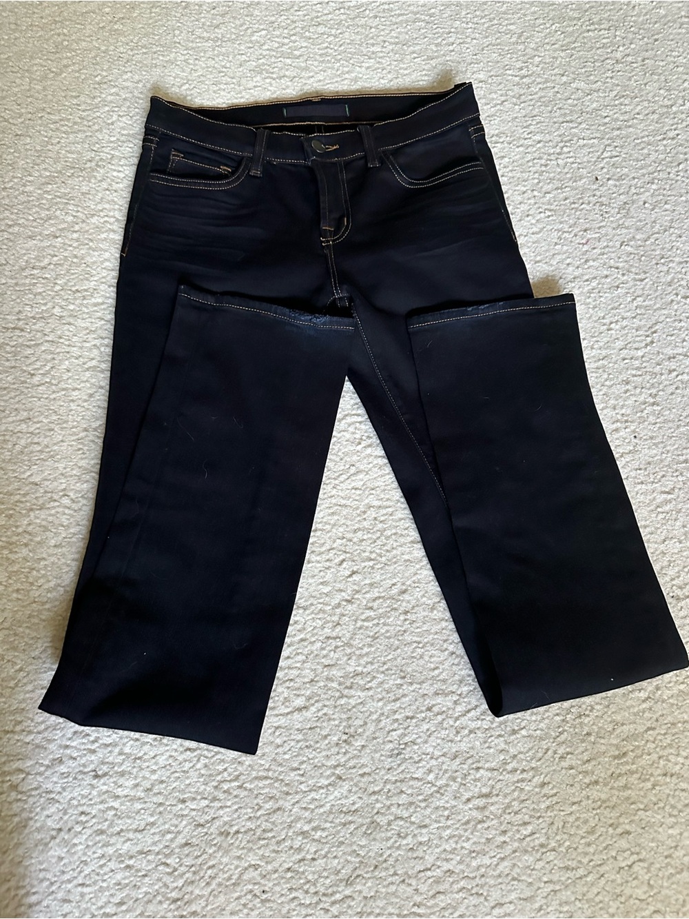 J Brand Straight-Leg Jeans in Black